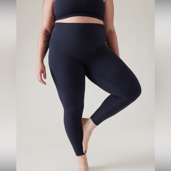 Athleta ELATION ULTRA HIGH RISE LEGGING // Navy #502359 - Picture 7 of 16